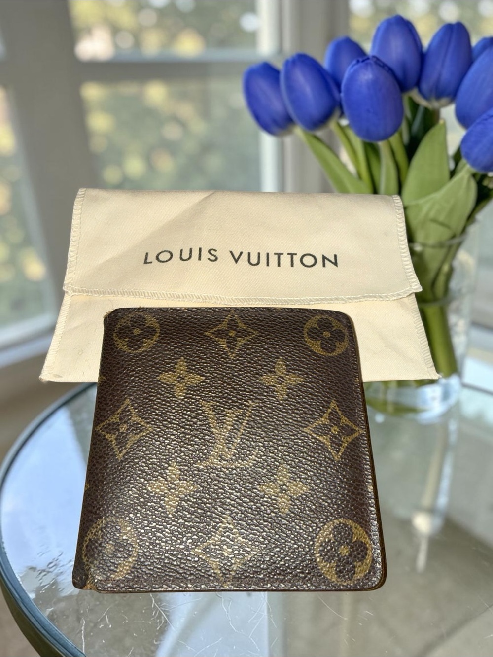 Louis Vuitton Monogram Canvas Bifold Wallet with Dust Bag